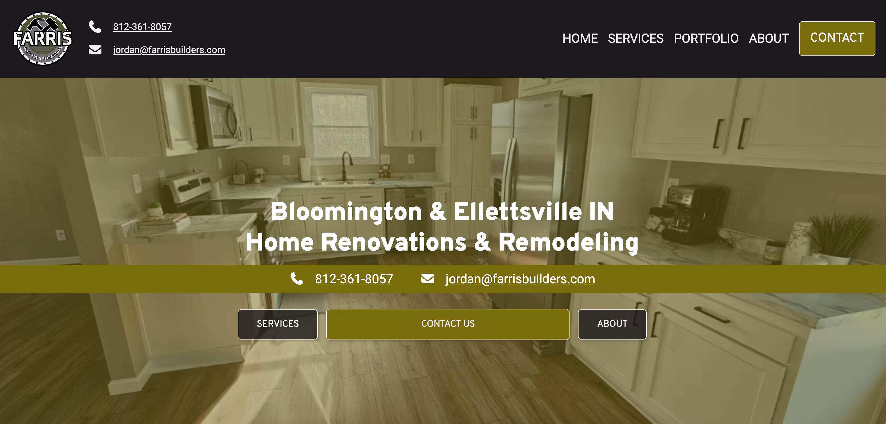 Hompage of farrisbuilders.com